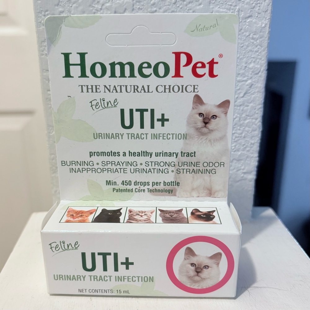HomeoPet Feline UTI+ Urinary Tract Infection Relief